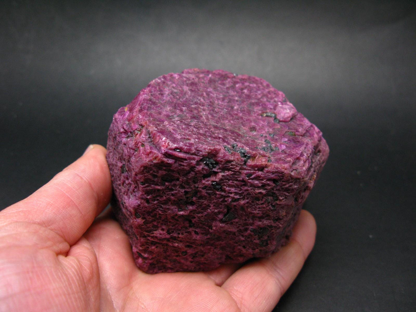 Genuine Ruby Corundum Crystal from India - 850 Grams - 3.5"
