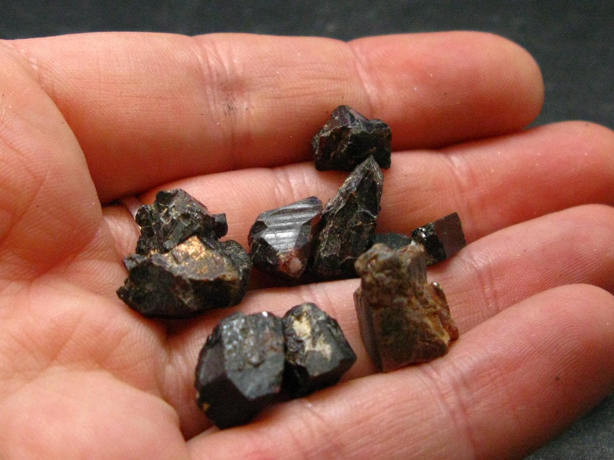 Lot of 10 Mangano Tantalite Crystals From Brazil - 17.16 Grams