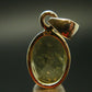 Gem Libyan Desert Glass Tektite Faceted Pendant Sterling Silver from Libya - 1.0" - 3.49 Grams