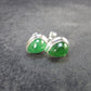 Tsavorite Gem Green Garnet Sterling Silver Earrings from Tanzania - 2.11 Grams