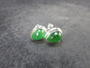 Tsavorite Gem Green Garnet Sterling Silver Earrings from Tanzania - 2.11 Grams