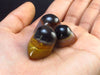 Perfect! Lot of 3 Agate Shiva Eyes from India