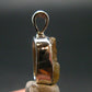 Rare Herderite Crystal Silver Pendant from Brazil - 0.7" - 1.14 Grams