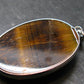 Tiger Eye Sterling Silver 925 Pendant - 1.8"
