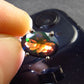 Rare Black Opal Sterling Silver Pendant from Australia - 0.7" - 1.29 Grams