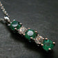 Emerald Silver Pendant W/Chain From Colombia - 2.49 Grams Total