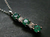 Emerald Silver Pendant W/Chain From Colombia - 2.49 Grams Total
