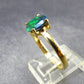 Rare Black Opal Gold Plated Silver Ring from Australia - Size 10 - 2.20 Grams