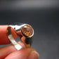 Fabulous Untreated Faceted Gem Imperial Topaz 925 Silver Ring from Brazil - Size 8.25 - 4.46 Grams