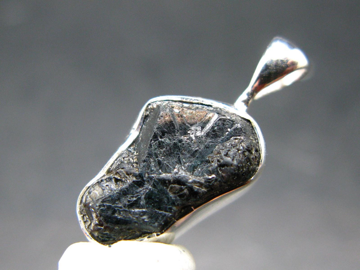 Alexandrite Chrysoberyl Crystal Silver Pendant From Brazil - 0.9" - 2.05 Grams