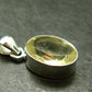 Gem Libyan Desert Glass Tektite Faceted Pendant Sterling Silver from Libya - 1.1" - 3.96 Grams