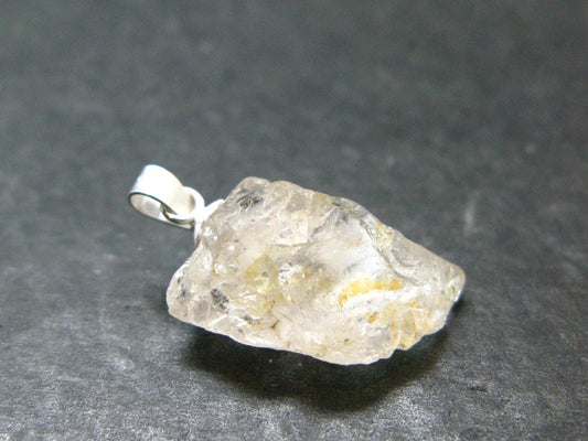 Phenakite Phenacite Crystal Silver Pendant From Russia - 1.0" - 3.59 Grams
