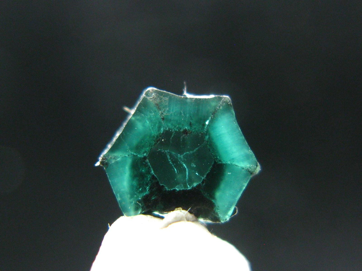 Beautiful Rare Gem Trapiche Emerald From Colombia - 0.65 Carats - 6x5mm
