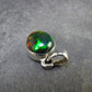 Rare Black Opal Sterling Silver Pendant from Australia - 0.7" - 1.65 Grams