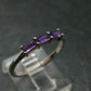 Natural Rich Purple Color Amethyst Sterling Silver Ring - 1.55 Grams - Size 8