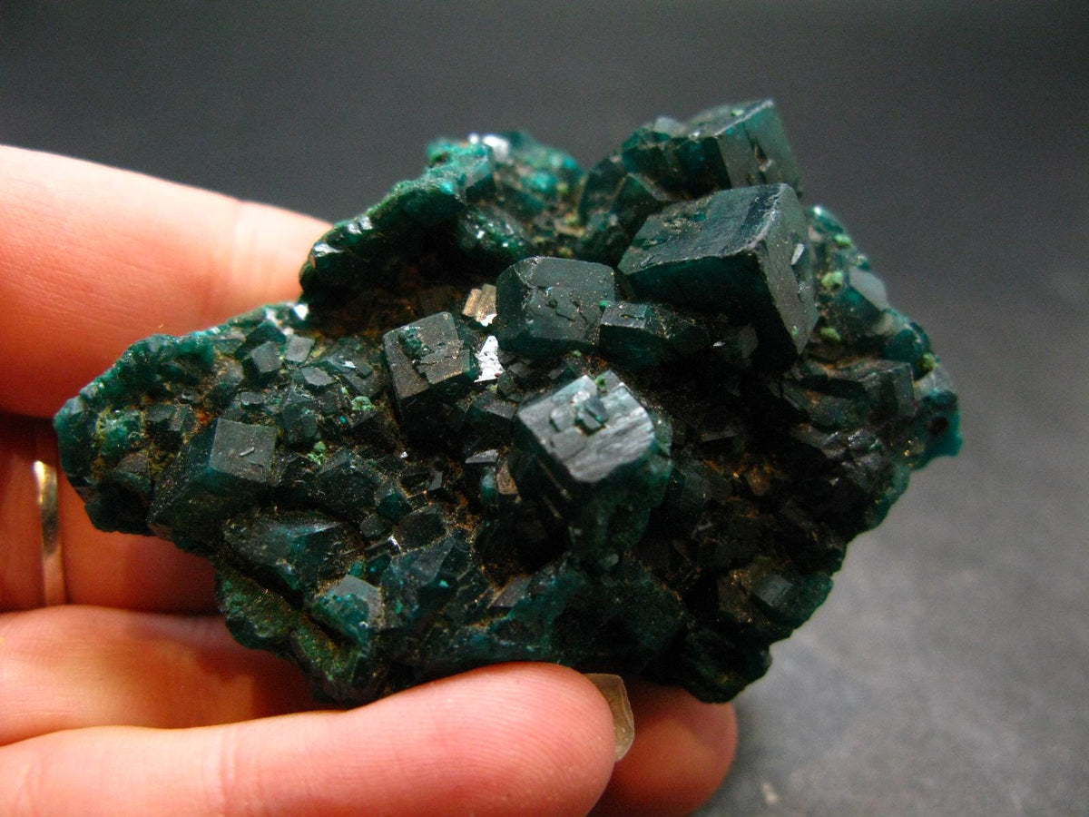 Very Nice Dioptase Cluster from Congo - 2.2" - 40.11 Grams