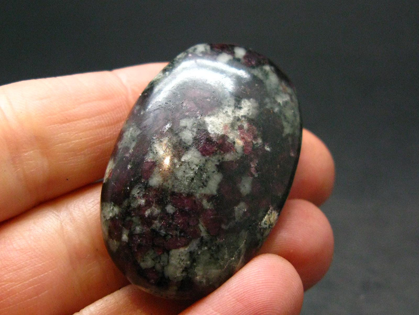 Eudialyte Tumbled Stone From Russia - 1.5" - 19.0 Grams