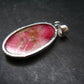 Rare Pink Tugtupite Sterling Silver Pendant From Greenland - 1.6" - 5.48 Grams