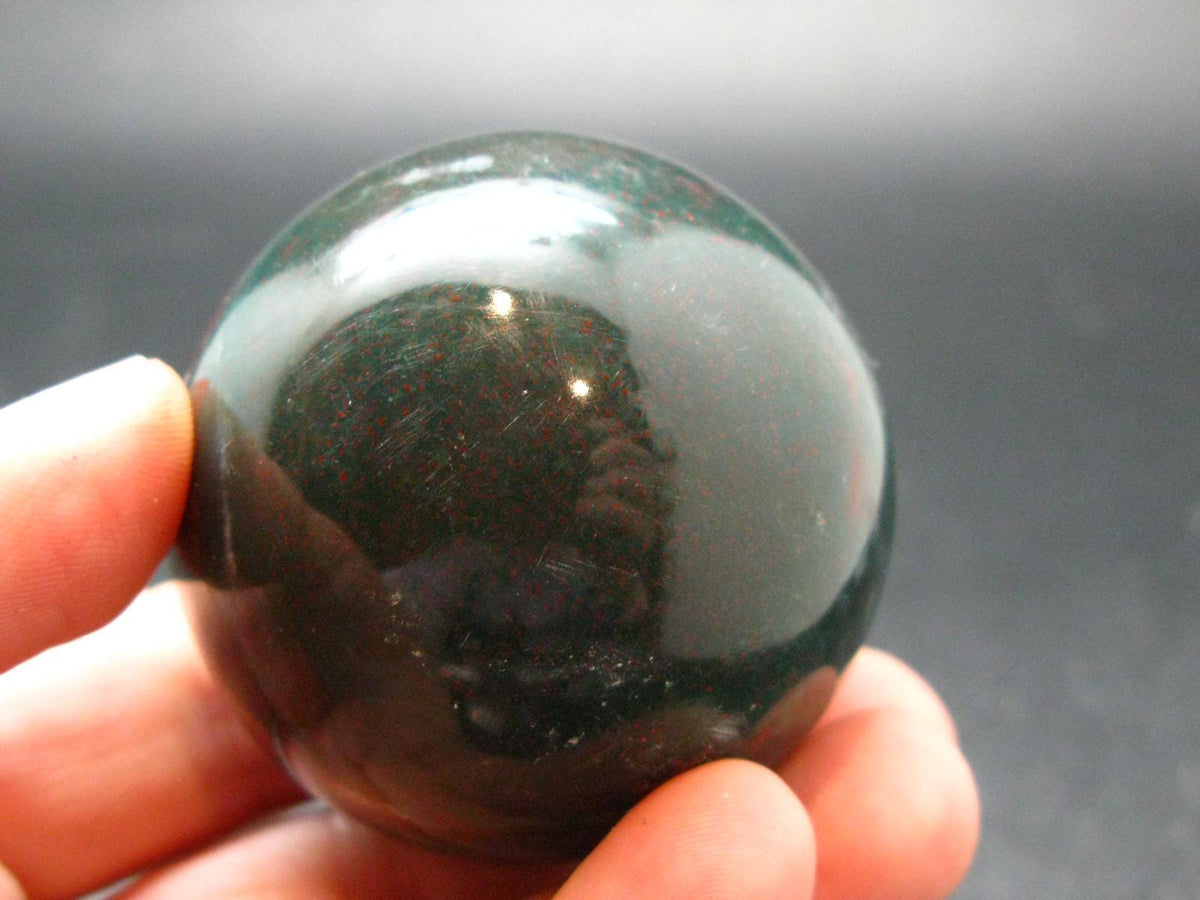 Bloodstone Sphere From India - 1.8" - 134.18 Grams