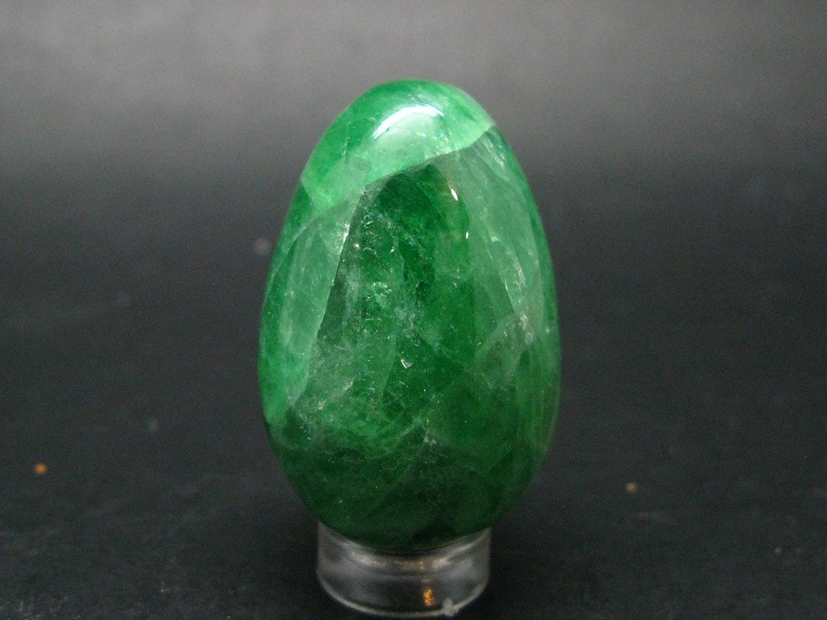 Gem Tsavorite Garnet Egg From Tanzania - 54.22 Grams - 1.7"
