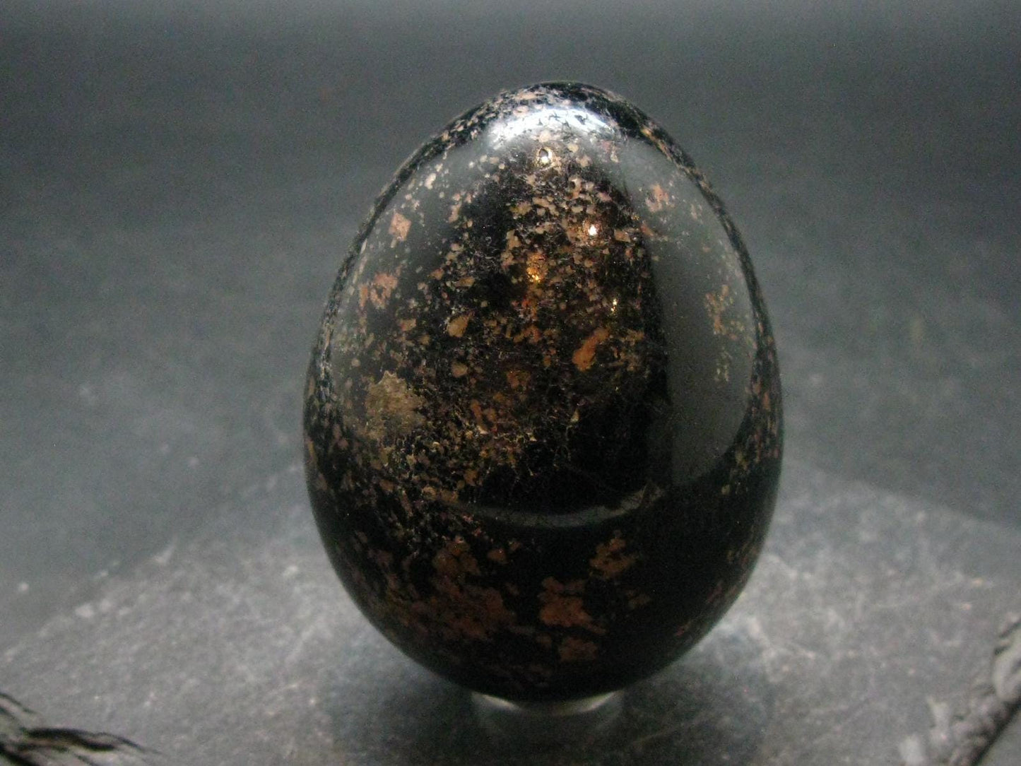 Black Tourmaline Schorl 2.3" Egg From Brazil - 197.06 Grams