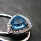 Faceted Natural Sky Blue Topaz Dangle 925 Silver Earrings from Brazil - 1.6" - 5.31 Grams