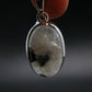 Natural Glow From Inside Moonstone Silver Plated Pendant - 1.3" - 6.31 Grams