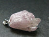 Symbol of Love and Beauty!! Natural Rose Quartz Pendant In 925 Silver From Brazil - 1.1" - 3.88 Grams
