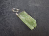 Green Kyanite Silver Pendant from Brazil - 1.2" - 1.91 Grams