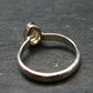 Fabulous Untreated Faceted Gem Imperial Topaz 925 Silver Ring from Brazil - Size 5 - 2.35 Grams