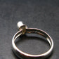 Gray Herderite Silver Ring from Africa - Size 6 - 1.73 Grams