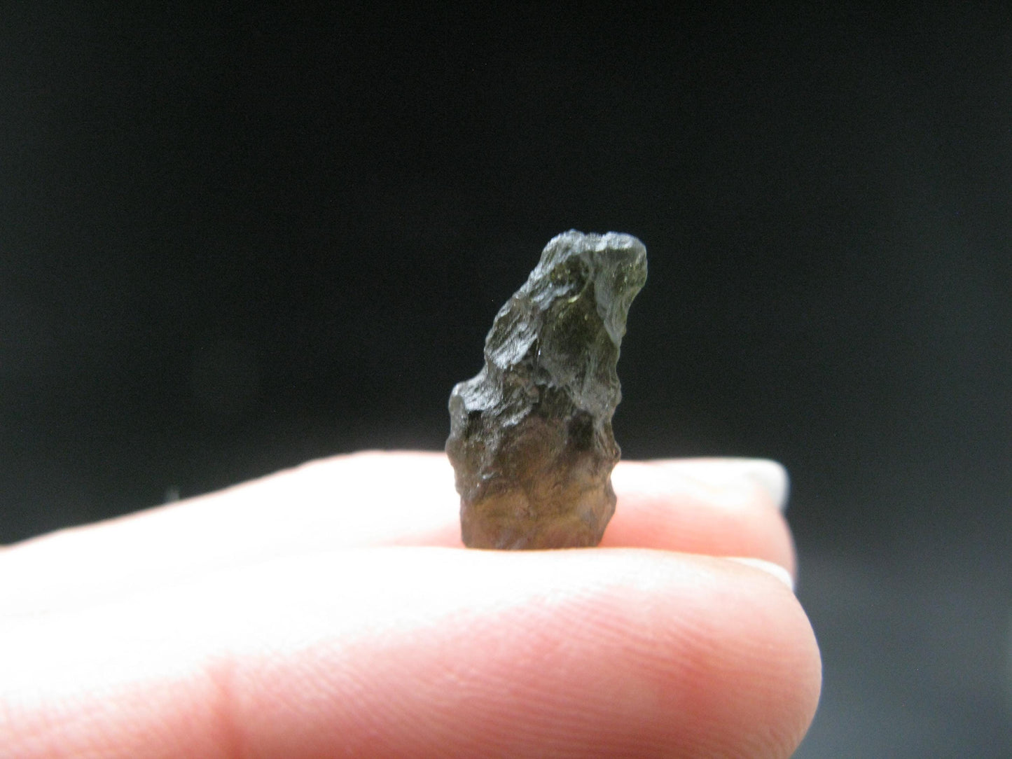 Moldavite Tektite Raw Piece from Czech Republic - 0.6" - 3.2 Carats - 0.64 Grams