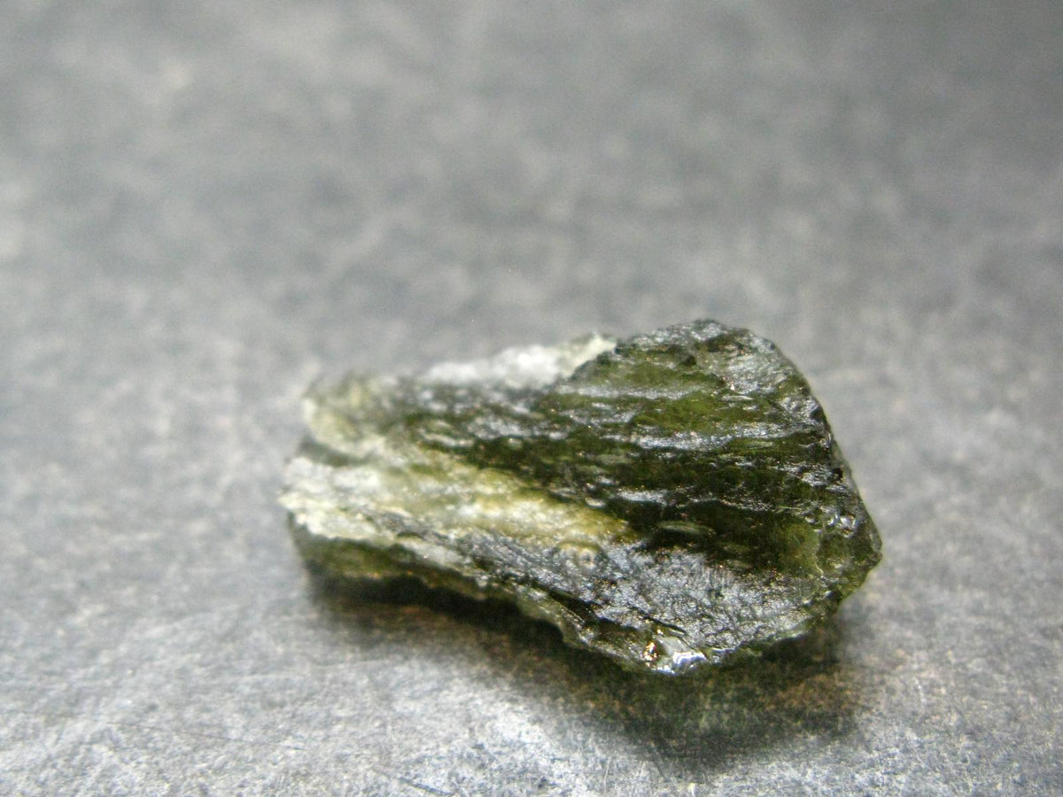 Moldavite Tektite Raw Piece from Czech Republic - 0.8" - 7.55 Carats - 1.51 Grams