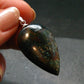 Quantum Quattro Shattuckite Malachite Dioptase Chrysocola Silver Pendant from Namibia - 1.6" - 6.19 Grams