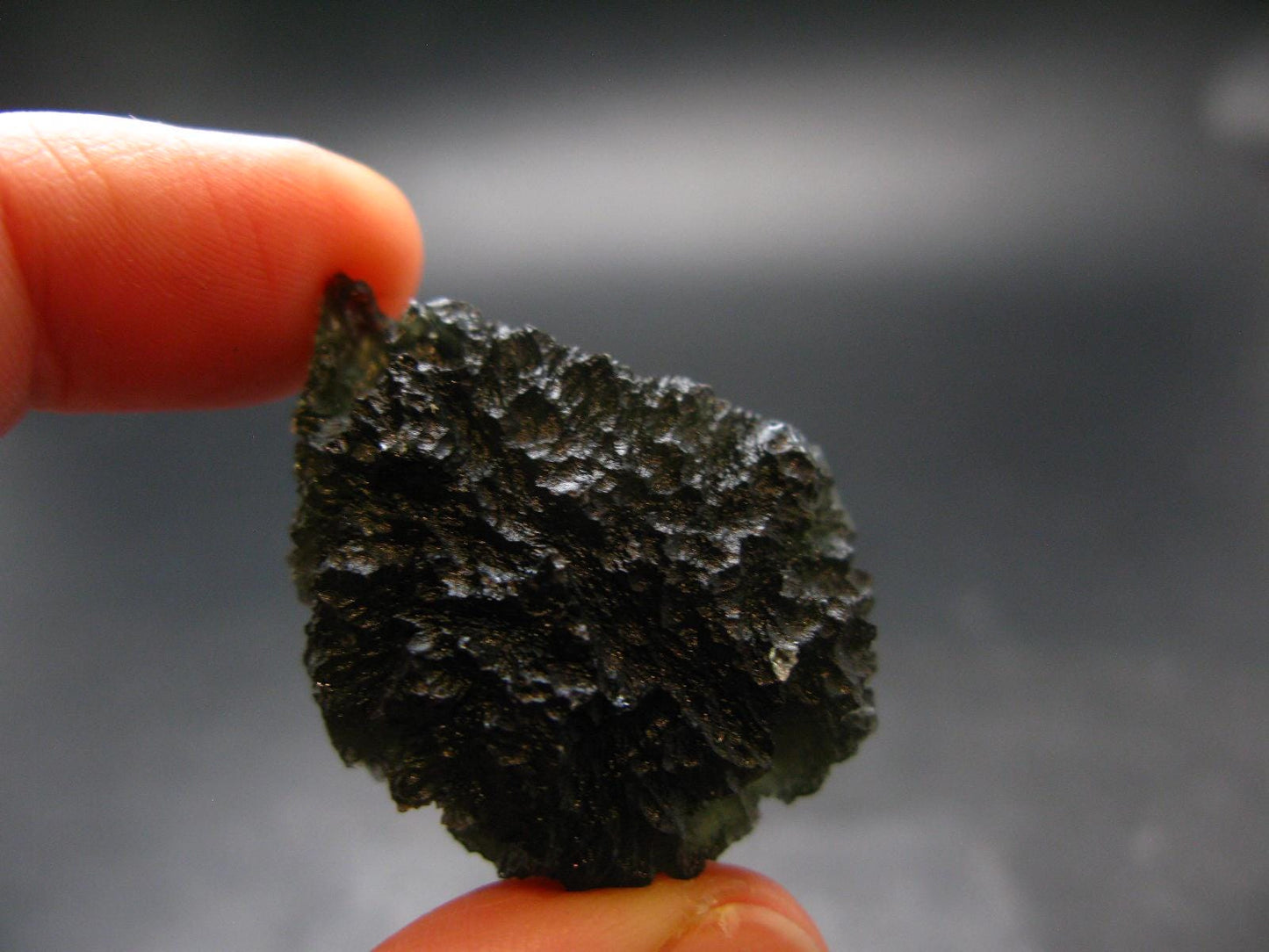 Rare Moldavite Tektite Raw Piece From Czech Republic - 1.4" - 12.38 Grams