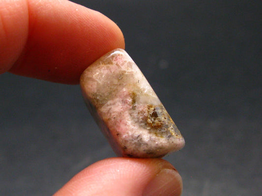 Rare Pink Tugtupite Tumbled Piece From Greenland - 28.50 Carats - 0.8"