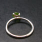 Peridot Olivine Sterling Silver Ring - Size 8 - 1.79 Grams