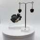 Alexandrite Drop Earrings Raw Color Change Stone Silver Dangle Earrings June Birthstone Jewelry