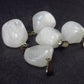 Set of 5 Natural Quartz Crystal Pendants From Brazil