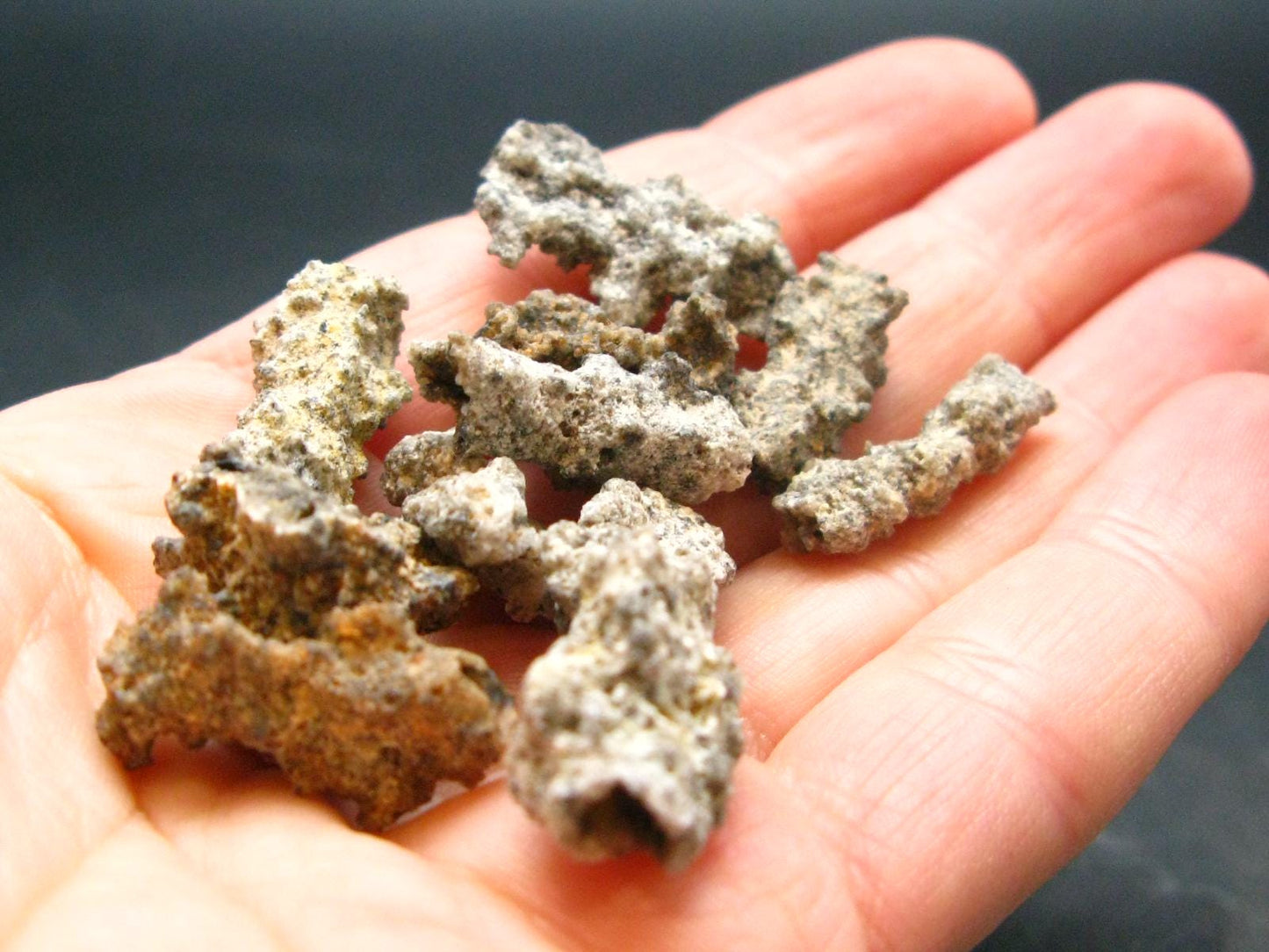 Lot of 10 Fulgurite Lightning Rocks From USA - 7.63 Grams