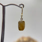 Raw Herderite Crystal Drop Earrings in Sterling Silver – Natural Golden Herderite Jewelry - 3.02g