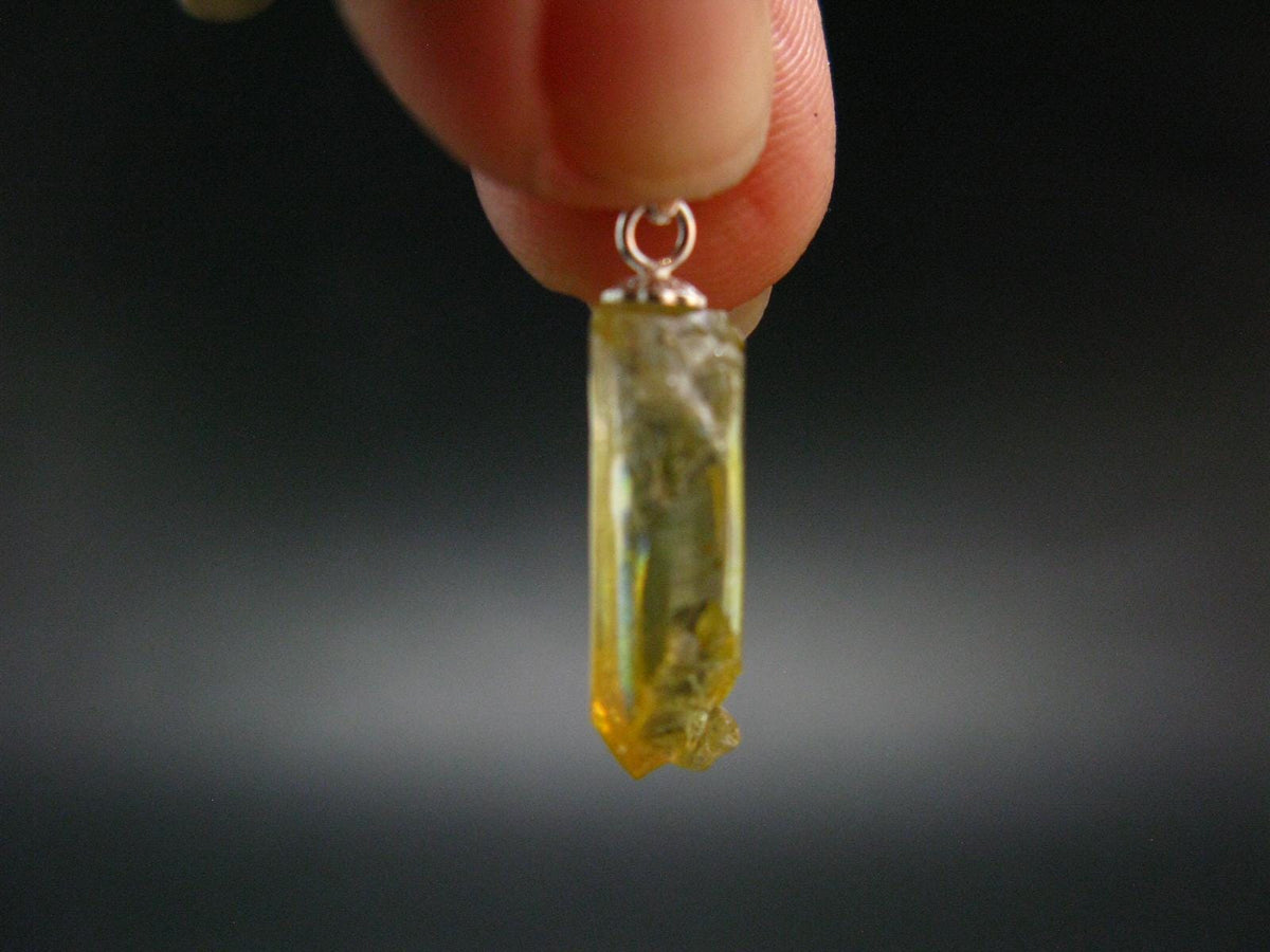 Zincite Zinkite Crystal 925 Silver Pendant From Poland - 1.0" - 2.13 Grams