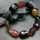 Watermelon Tourmaline Genuine Bracelet ~ 7 Inches ~ 15mm Facetted Stones