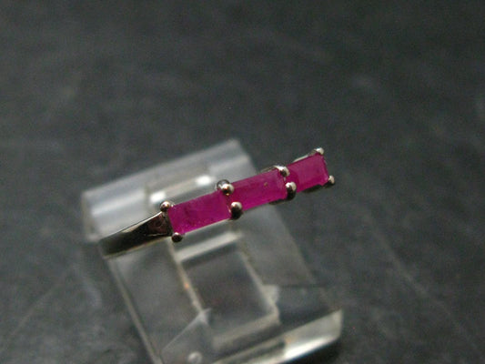Star Ruby Sterling Silver Ring- Size 6 - 1.51 Grams