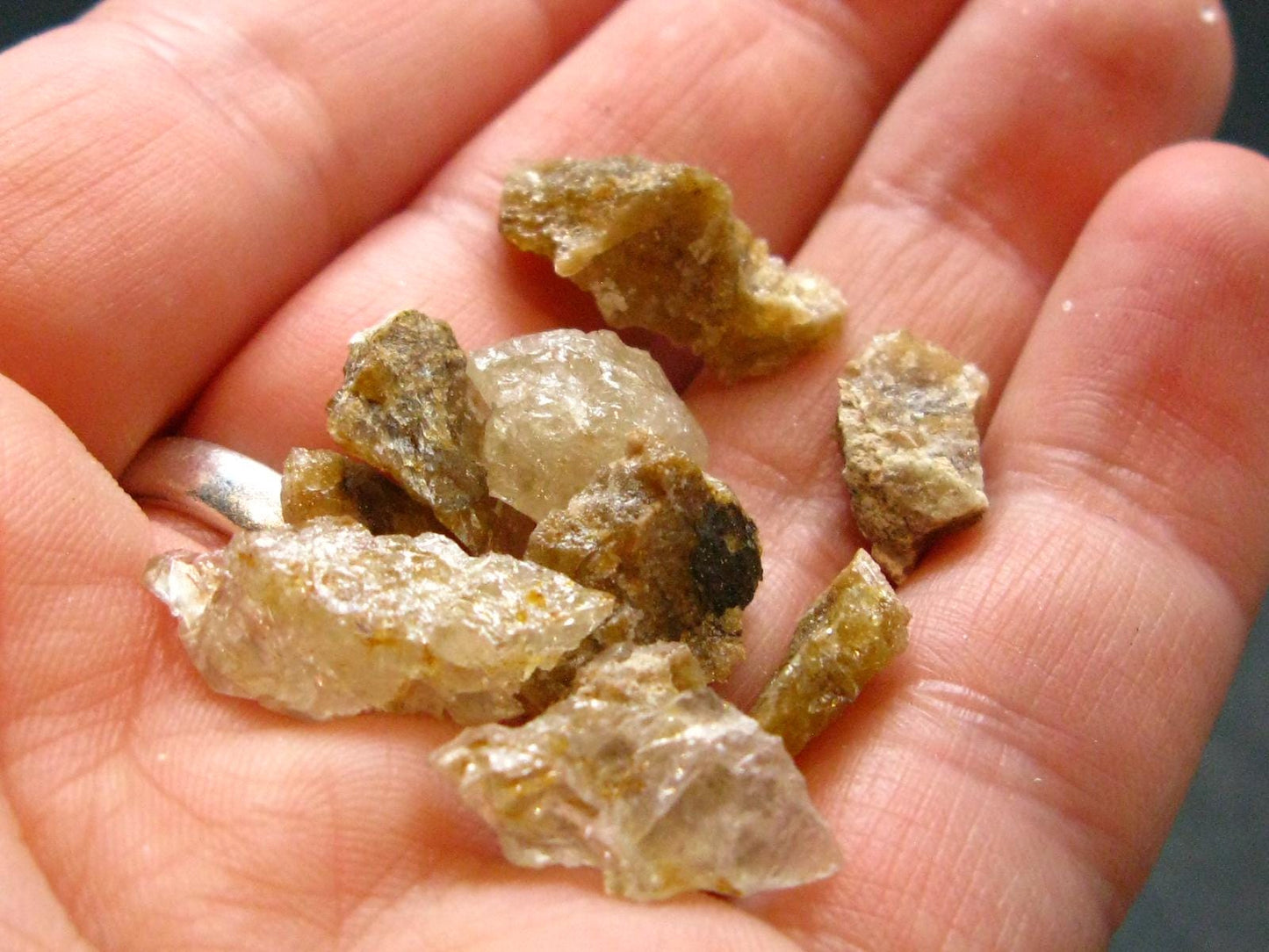 Lot of 10 Herderite Crystals from Brazil - 5.59 Grams