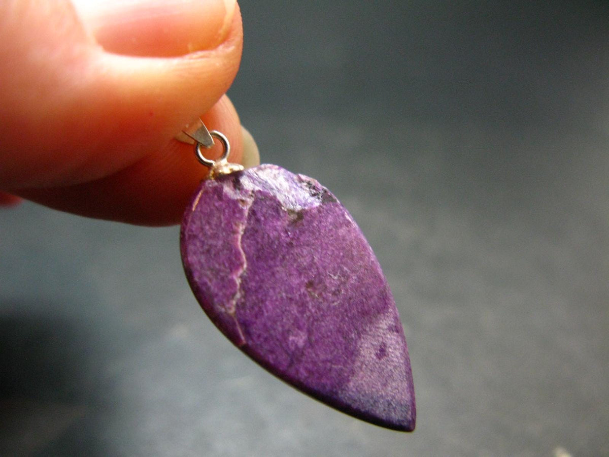 Rare Silver Stichtite Pendant from Australia - 1.3"