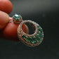 Emerald Silver Pendant W/Chain From Colombia - 4.14 Grams Total