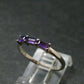 Natural Rich Purple Color Amethyst Sterling Silver Ring - 1.55 Grams - Size 8