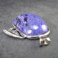Rare High-Quality Charoite Pendant in SS From Russia - 1.4" - 11.5 Grams