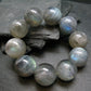 Labradorite Genuine Bracelet ~ 7 Inches ~ 20mm Round Beads